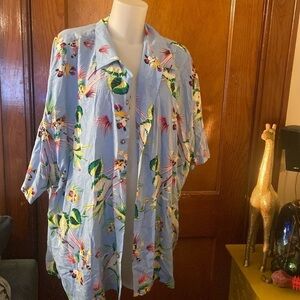 Vintage 90s Disney Store Mens Mickey Minnie Mouse Beach Shirt
